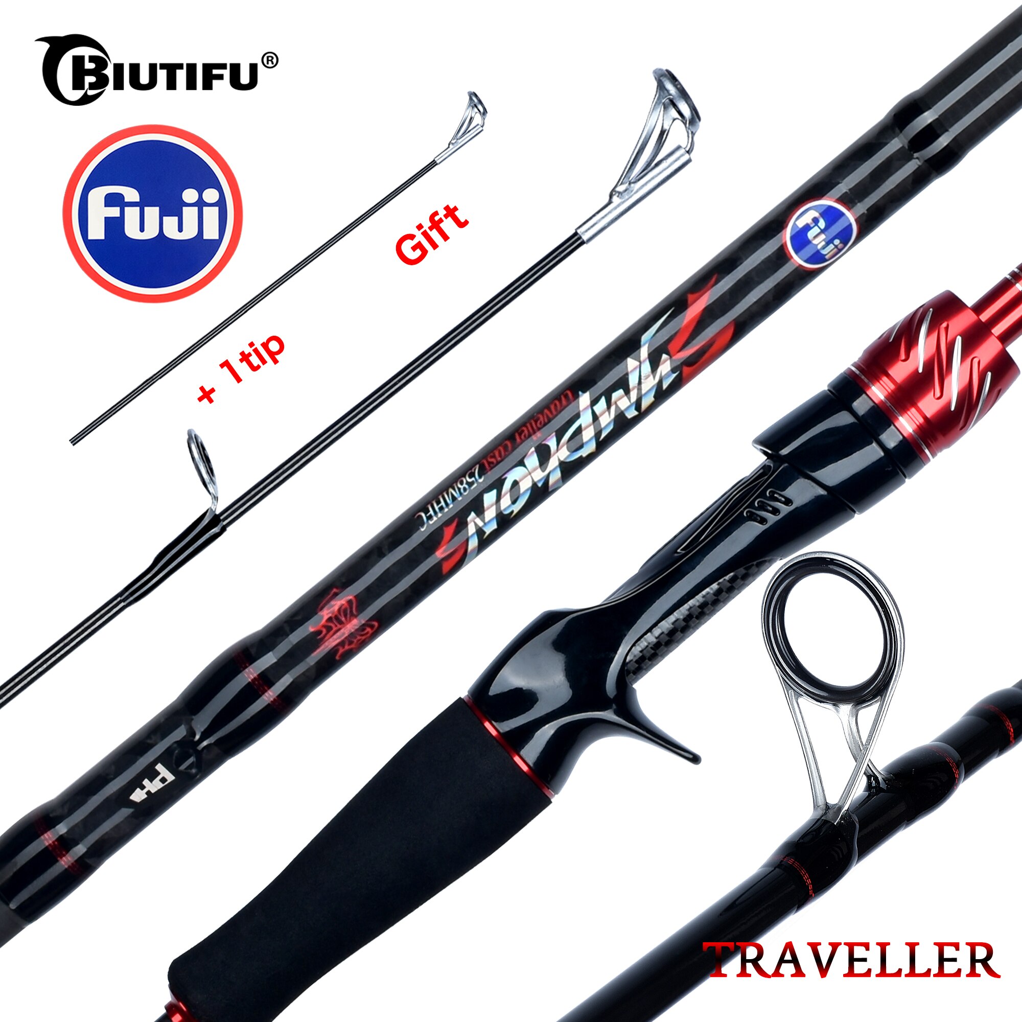Fishing Rod Surf - BIUTIFU Reiziger Spinning Casting Fuji Lure
