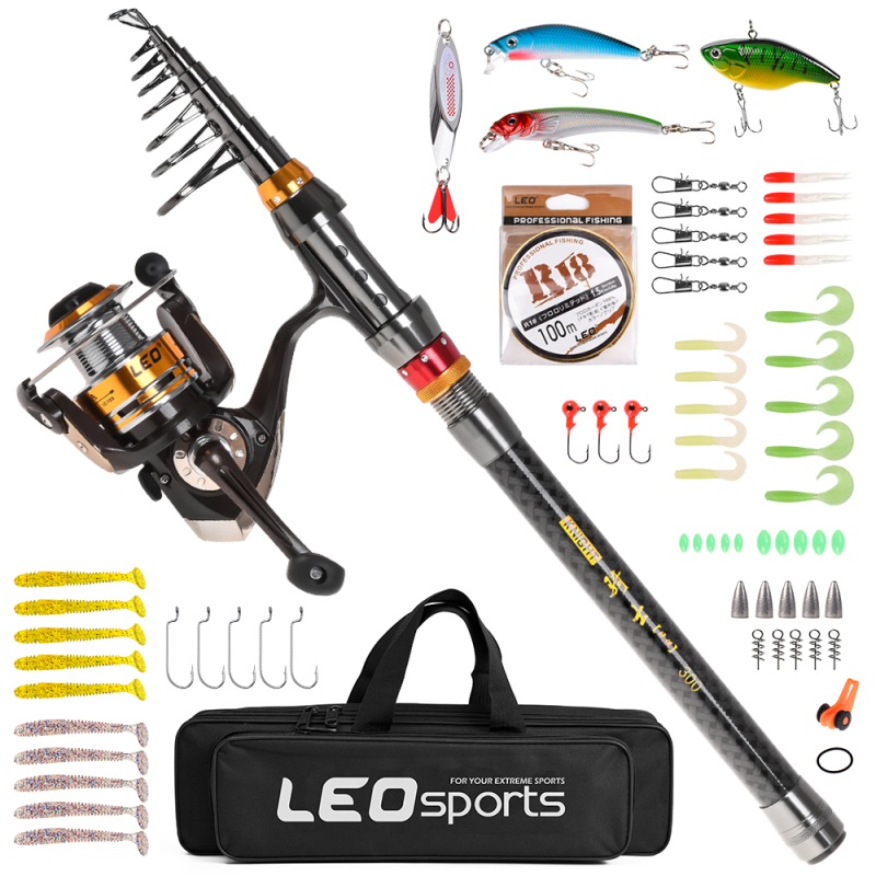 Hengel Draaiende Haspel Combo  - Fishing Rod Carbon Fiber recensie en prijs
